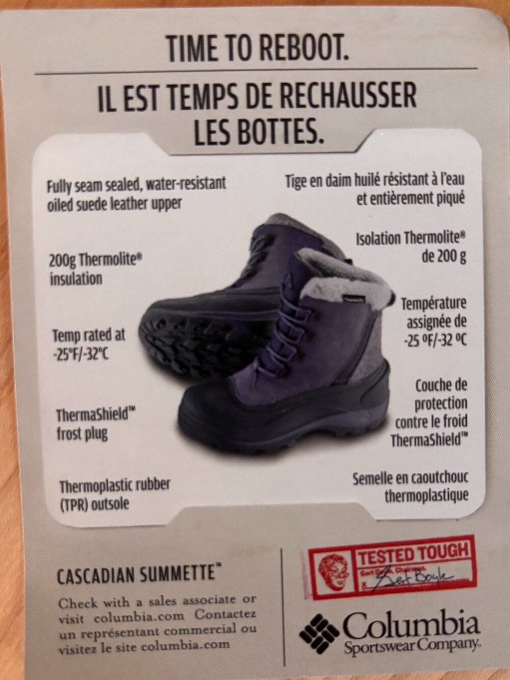 BNIB Columbia Tan and Grey Snow Boots - Picture 6 of 8